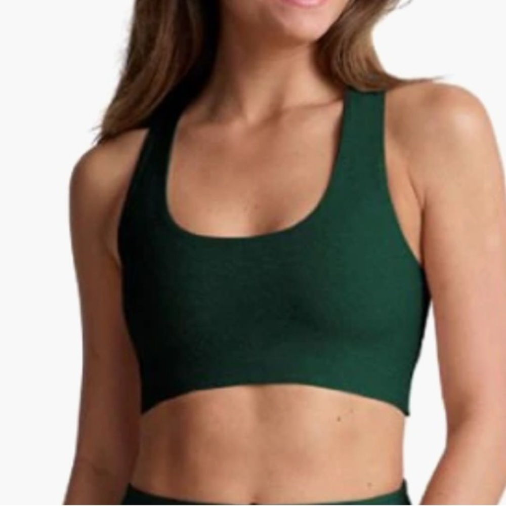 NWT! Beyond Yoga Forest Green Sports Bra